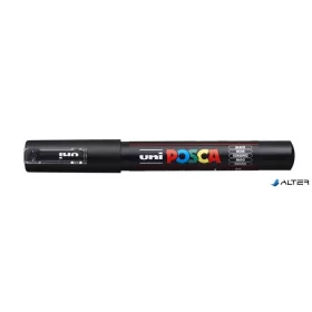 Dekormarker, 0,7 mm, UNI "Posca PC-1MR", fekete