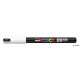 Dekormarker, 0,7 mm, UNI "Posca PC-1MR", fehér