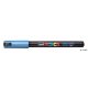 Dekormarker, 0,7 mm, UNI "Posca PC-1MR", metálkék