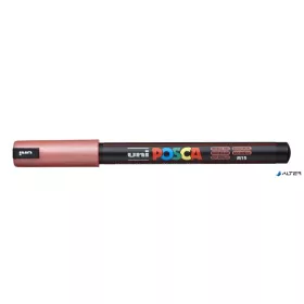   Dekormarker, 0,7 mm, UNI "Posca PC-1MR", metálpiros
