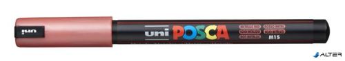 Dekormarker, 0,7 mm, UNI "Posca PC-1MR", metálpiros