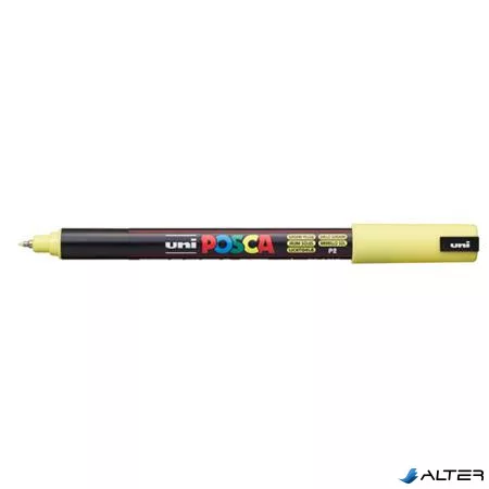 Dekormarker, 0,7 mm, UNI "Posca PC-1MR", napsárga