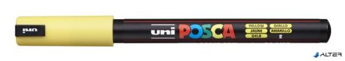 Dekormarker, 0,7 mm, UNI "Posca PC-1MR", sárga