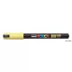 Dekormarker, 0,7 mm, UNI "Posca PC-1MR", sárga