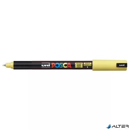 Dekormarker, 0,7 mm, UNI "Posca PC-1MR", sárga