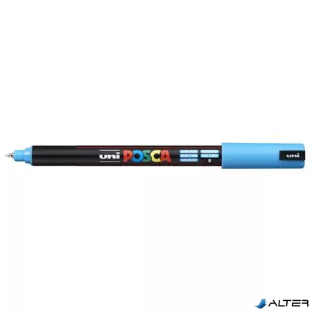 Dekormarker, 0,7 mm, UNI "Posca PC-1MR", világoskék