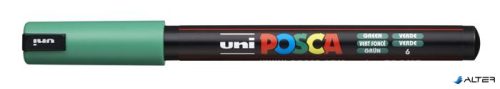Dekormarker, 0,7 mm, UNI "Posca PC-1MR", zöld