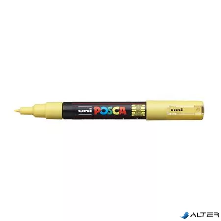 Dekormarker, 0,7-1,0 mm, UNI "Posca PC-1M", sárga