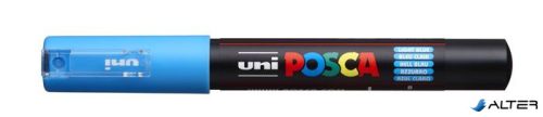 Dekormarker, 0,7-1,0 mm, UNI "Posca PC-1M", világoskék