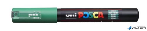 Dekormarker, 0,7-1,0 mm, UNI "Posca PC-1M", zöld