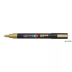 Dekormarker, 0,9-1,3 mm, UNI 'Posca PC-3M', arany