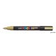 Dekormarker, 0,9-1,3 mm, UNI "Posca PC-3M", arany