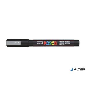 Dekormarker, 0,9-1,3 mm, UNI "Posca PC-3M", ezüst