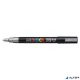 Dekormarker, 0,9-1,3 mm, UNI "Posca PC-3M", ezüst