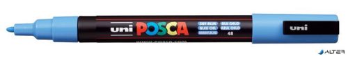 Dekormarker, 0,9-1,3 mm, UNI "Posca PC-3M", égszínkék