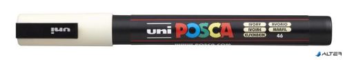 Dekormarker, 0,9-1,3 mm, UNI "Posca PC-3M", elefántcsont