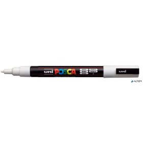 Dekormarker, 0,9-1,3 mm, UNI "Posca PC-3M", fehér