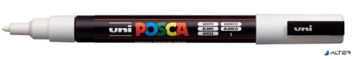 Dekormarker, 0,9-1,3 mm, UNI "Posca PC-3M", fehér