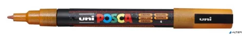 Dekormarker, 0,9-1,3 mm, UNI"Posca PC-3ML", fényes narancs