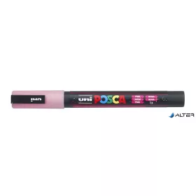   Dekormarker, 0,9-1,3 mm, UNI'Posca PC-3ML', fényes rózsaszín