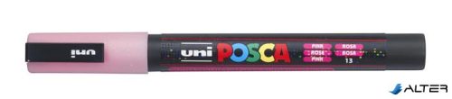Dekormarker, 0,9-1,3 mm, UNI"Posca PC-3ML", fényes rózsaszín