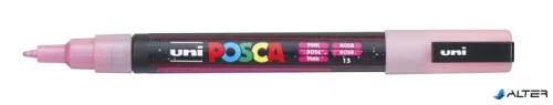 Dekormarker, 0,9-1,3 mm, UNI"Posca PC-3ML", fényes rózsaszín