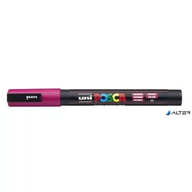   Dekormarker, 0,9-1,3 mm, UNI "Posca PC-3M", fukszia