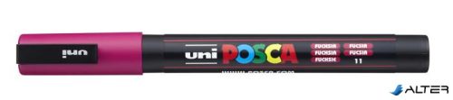 Dekormarker, 0,9-1,3 mm, UNI "Posca PC-3M", fukszia