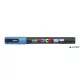 Dekormarker, 0,9-1,3 mm, UNI"Posca PC-3ML", fényes világoskék