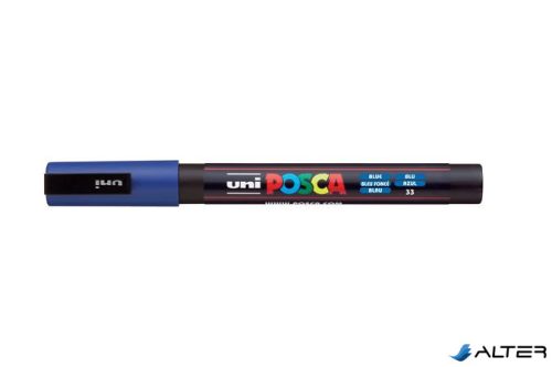 Dekormarker, 0,9-1,3 mm, UNI "Posca PC-3M", kék