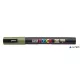 Dekormarker, 0,9-1,3 mm, UNI "Posca PC-3M", khaki