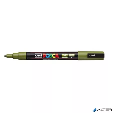 Dekormarker, 0,9-1,3 mm, UNI "Posca PC-3M", khaki