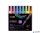 Dekormarker készlet, 0,9-1,3 mm, UNI "Posca PC-3ML", 8 különböző csillogó szín