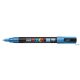 Dekormarker, 0,9-1,3 mm, UNI "Posca PC-3ML", fényes kék