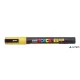 Dekormarker, 0,9-1,3 mm, UNI "Posca PC-3ML", fényes sárga