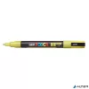 Dekormarker, 0,9-1,3 mm, UNI "Posca PC-3ML", fényes sárga