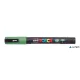 Dekormarker, 0,9-1,3 mm, UNI "Posca PC-3ML", fényes zöld