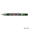 Dekormarker, 0,9-1,3 mm, UNI "Posca PC-3ML", fényes zöld