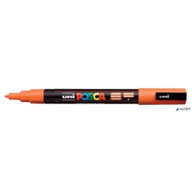   Dekormarker, 0,9-1,3 mm, UNI 'Posca PC-3M', narancssárga