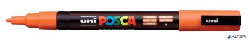 Dekormarker, 0,9-1,3 mm, UNI "Posca PC-3M", narancssárga