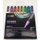 Dekormarker készlet, 0,9-1,3 mm, UNI "Posca PC-3M", 8 különböző pasztell szín