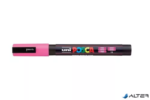 Dekormarker, 0,9-1,3 mm, UNI "Posca PC-3M", rózsaszín