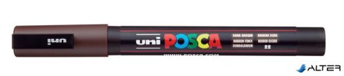 Dekormarker, 0,9-1,3 mm, UNI "Posca PC-3M", sötétbarna