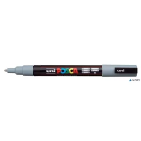   Dekormarker, 0,9-1,3 mm, UNI "Posca PC-3M", szürke