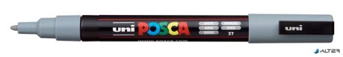 Dekormarker, 0,9-1,3 mm, UNI "Posca PC-3M", szürke