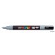 Dekormarker, 0,9-1,3 mm, UNI "Posca PC-3M", szürke
