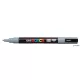 Dekormarker, 0,9-1,3 mm, UNI "Posca PC-3M", szürke