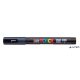 Dekormarker, 0,9-1,3 mm, UNI "Posca PC-3M", tengerkék
