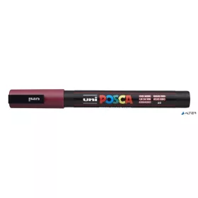   Dekormarker, 0,9-1,3 mm, UNI 'Posca PC-3M', vörösbor