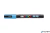 Dekormarker, 0,9-1,3 mm, UNI "Posca PC-3M", világoskék